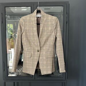 Veronica Beard Beige Checkered Blazer. New never worn.